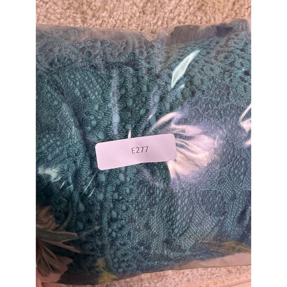 Double Crazy Dress Women Size Small Green Fit and Flare Mini Crotchet Tie E277 - Picture 12 of 12